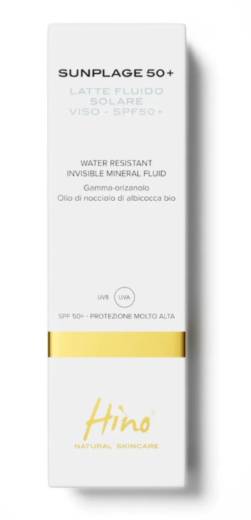 Hino Natural Skincare Sunplage SPF 50+ Latte Solare Viso 50 ml